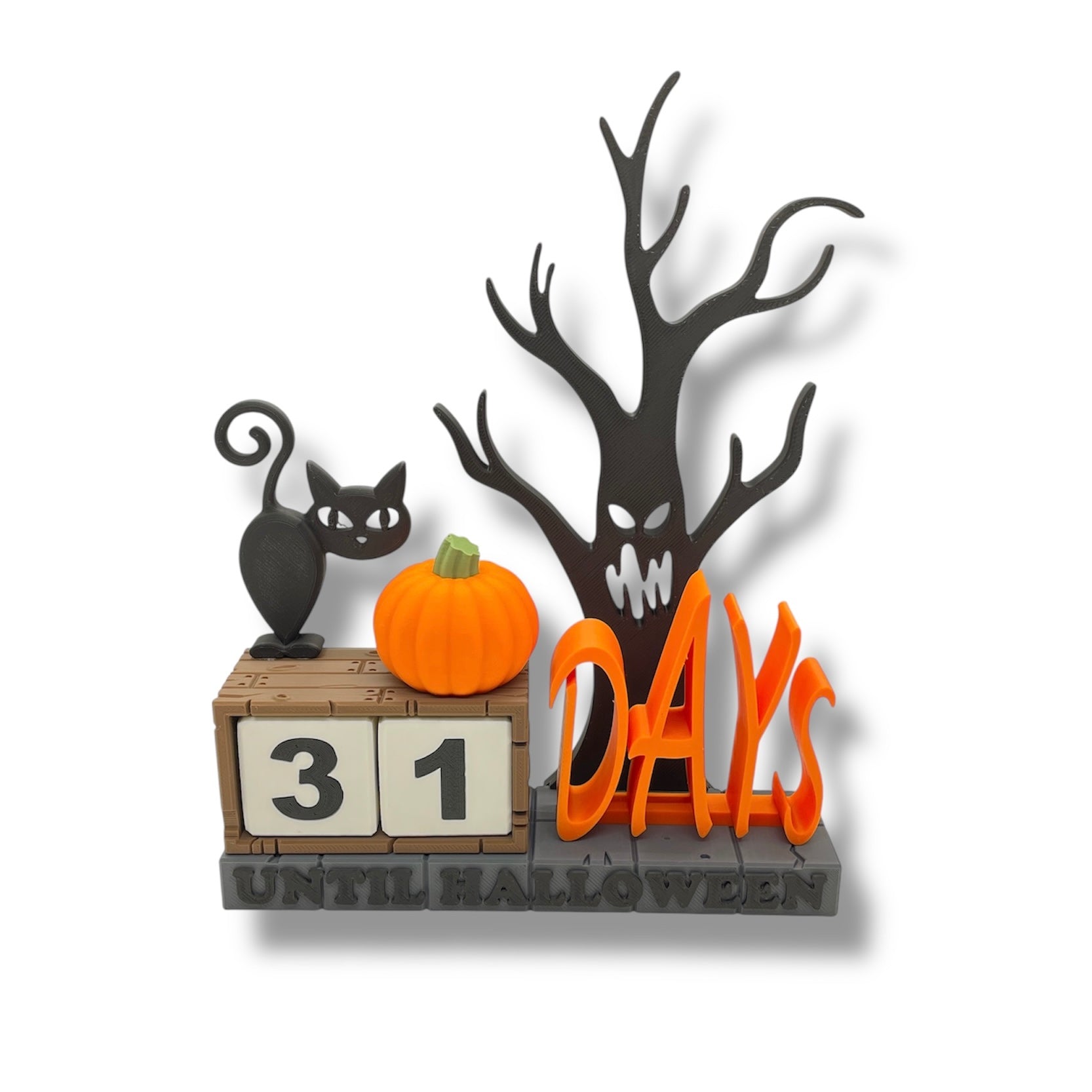 Festive and Spooky Halloween Countdown Calendar - Themed Holiday Decor