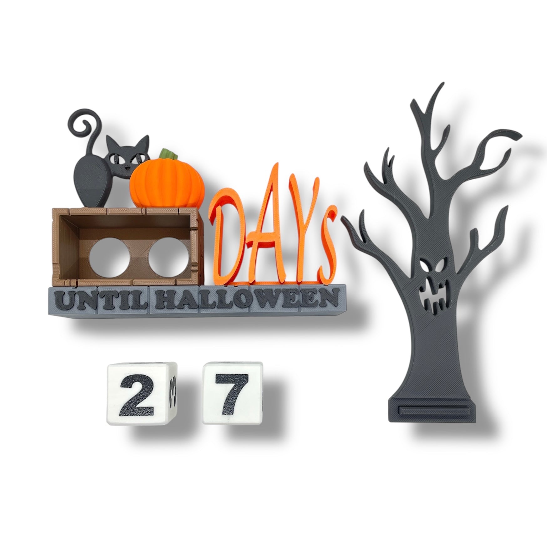 Festive and Spooky Halloween Countdown Calendar - Themed Holiday Decor