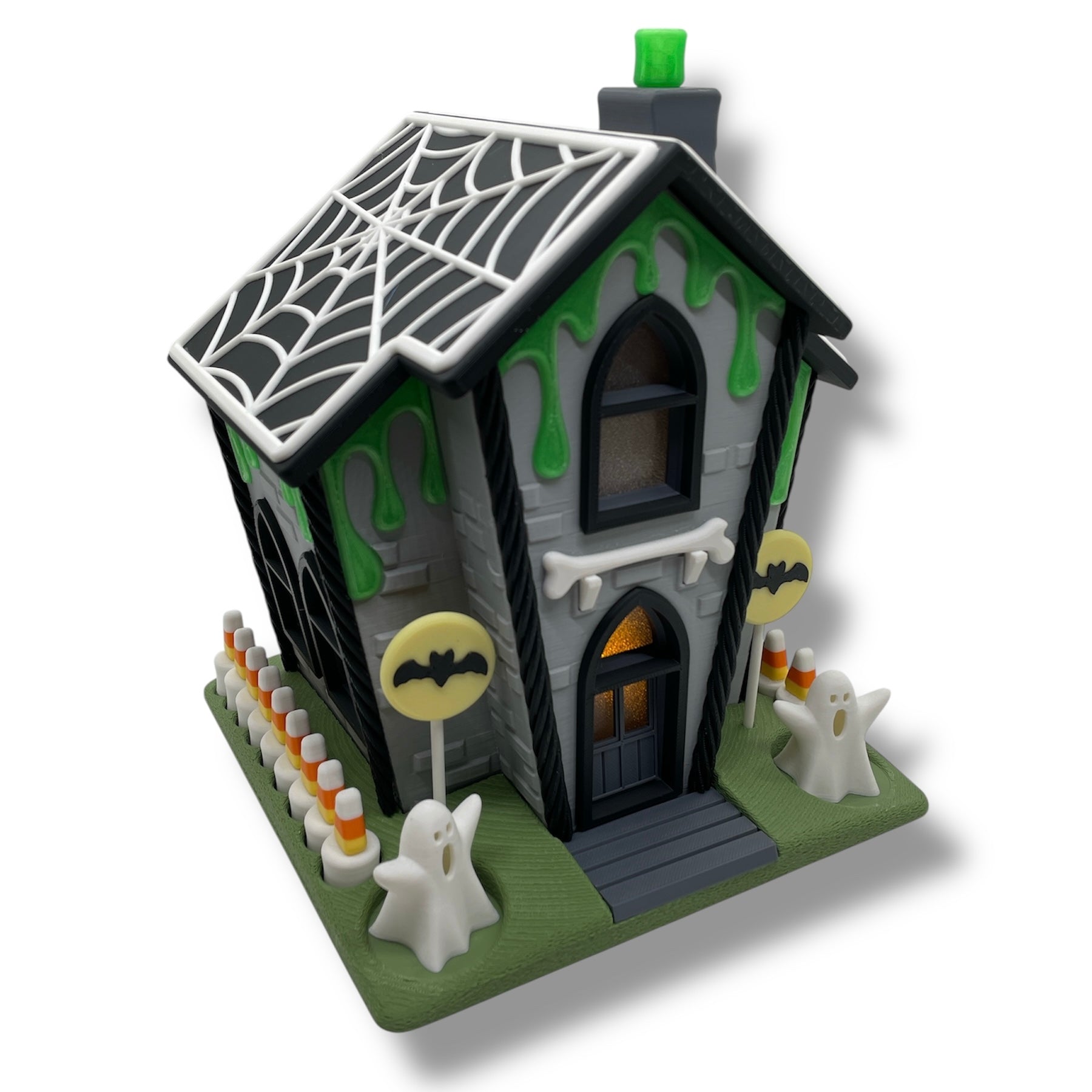 Haunted Gingerbread House Collection – Halloween Container with Removable Roof