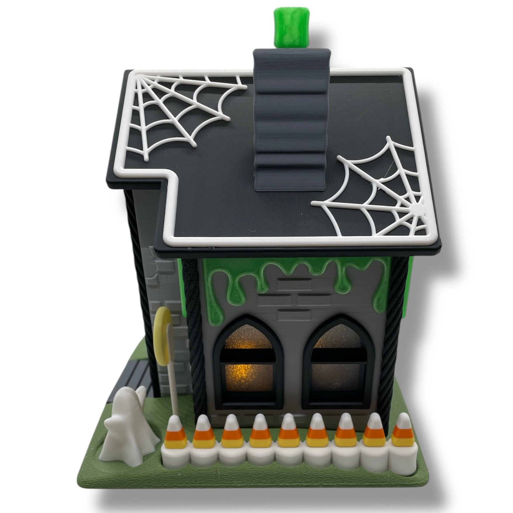 Haunted Gingerbread House Collection – Halloween Container with Removable Roof