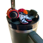 Insulated Cup Tumbler Toppers - 3d Printed Articulated Tumber Bling Straw Decor
