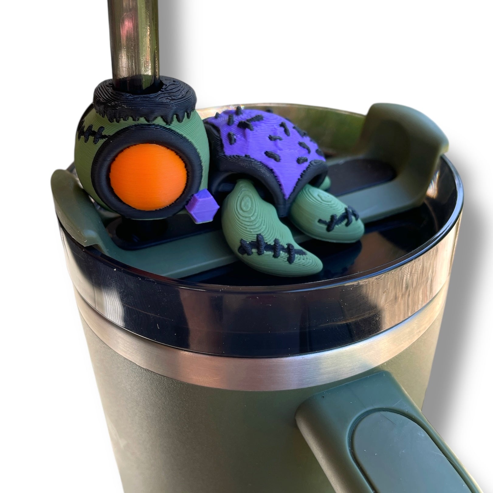 Insulated Cup Tumbler Toppers - 3d Printed Articulated Tumber Bling Straw Decor