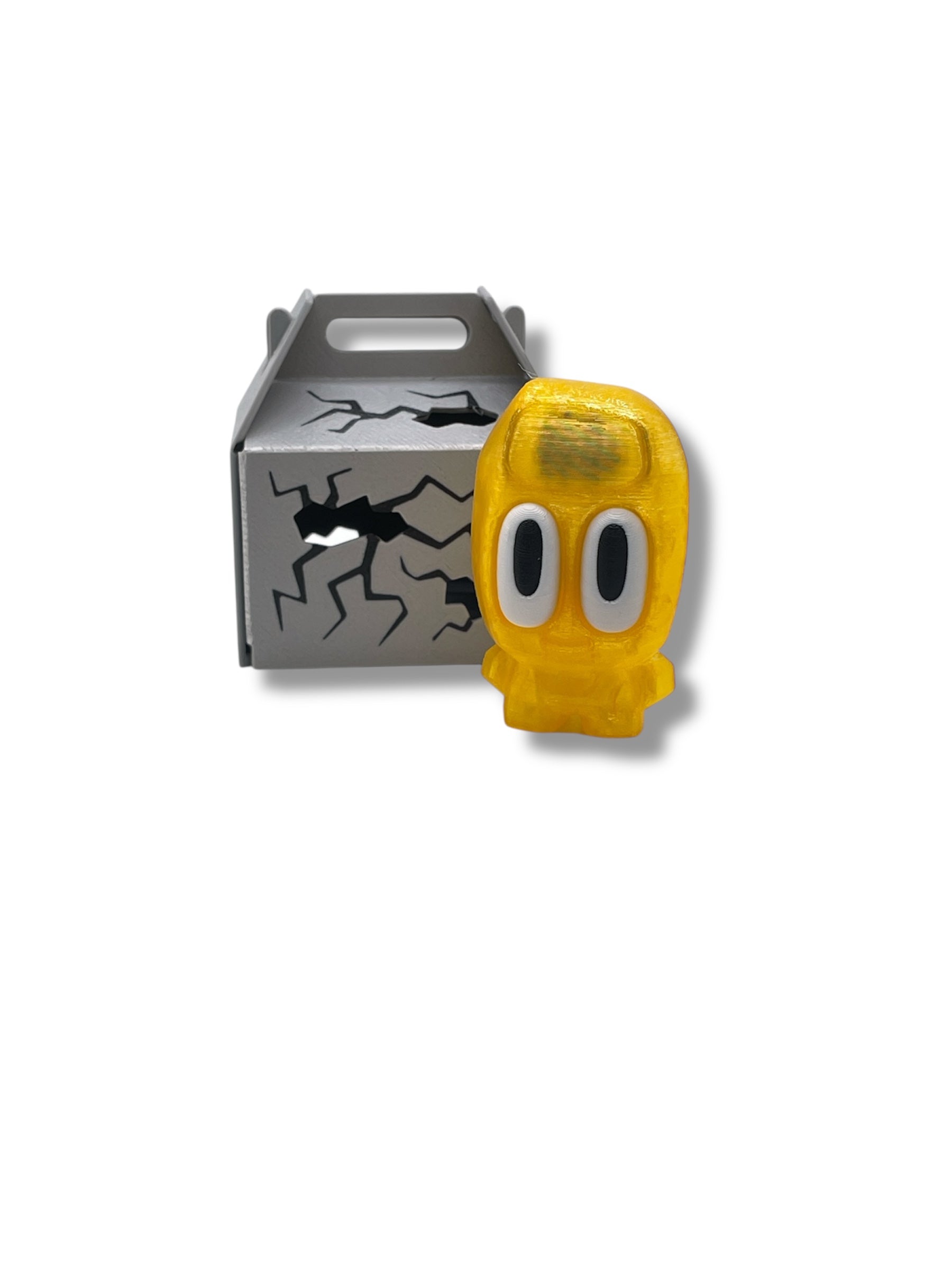 Adorable Pet Rock with Carrier - 3d Printed Figurine Decor