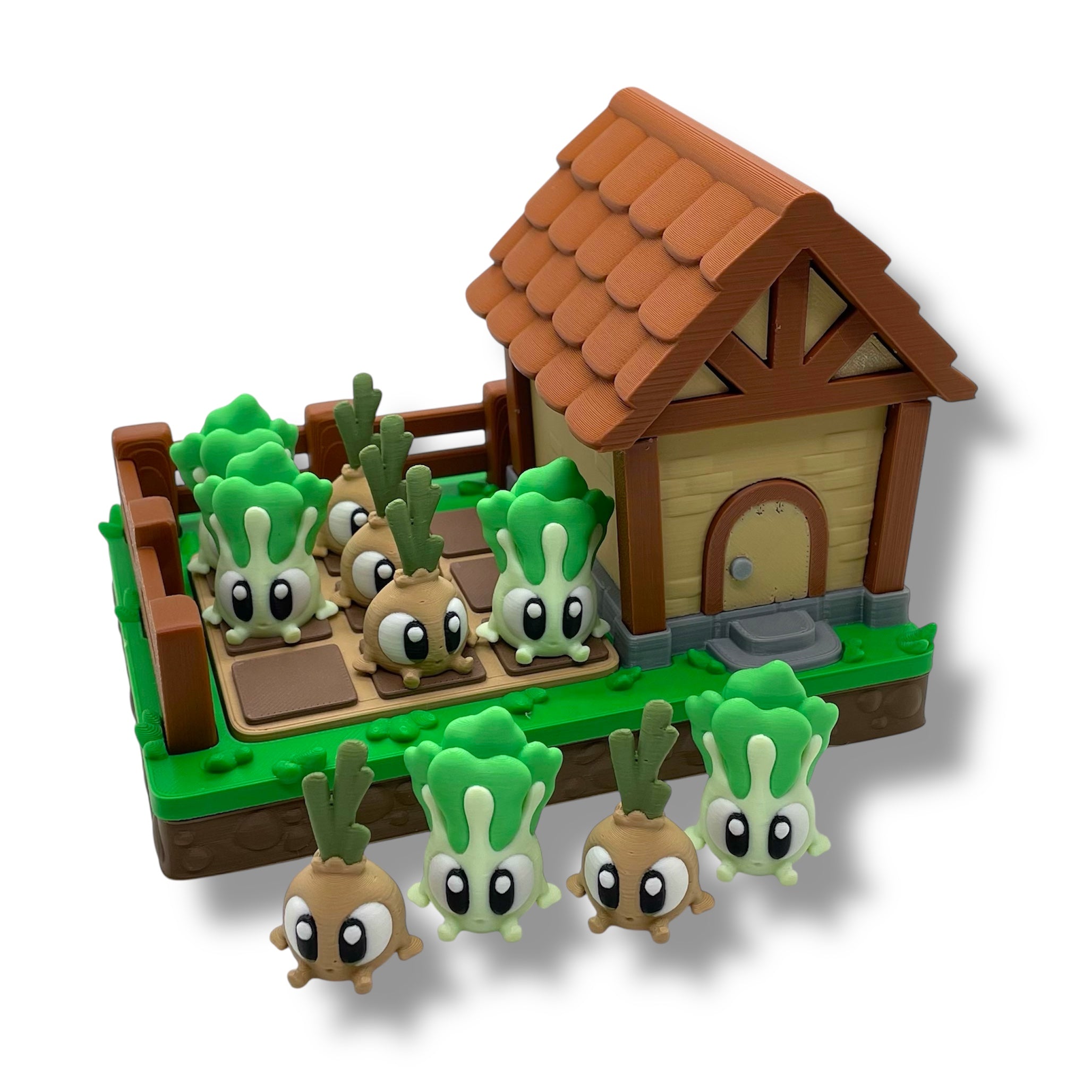 Magnetic Veggie Garden Set – With Tic-Tac-Toe & Storage Roof!