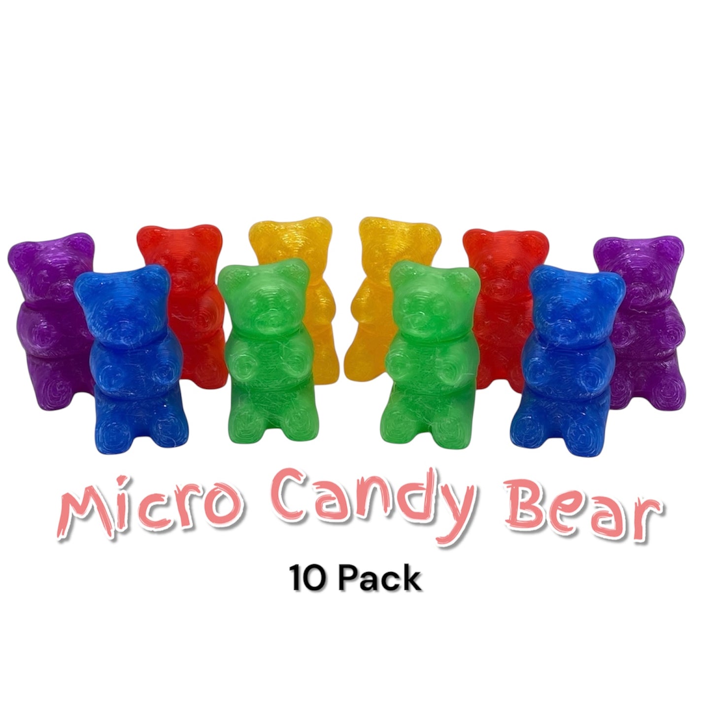 4" 🍬 Candy Bear Inspired Bears – Cute, Colorful, Articulated and Collectible!