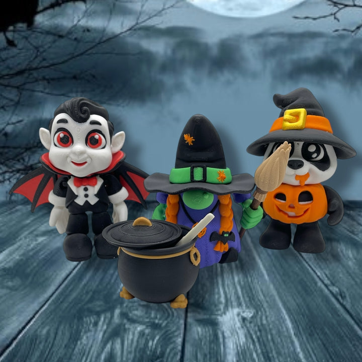 Articulated Halloween Figurines – Spooky Character Collection – main product view