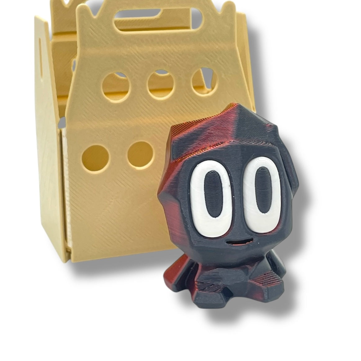 Adorable Pet Rock with Carrier - 3d Printed Figurine Decor