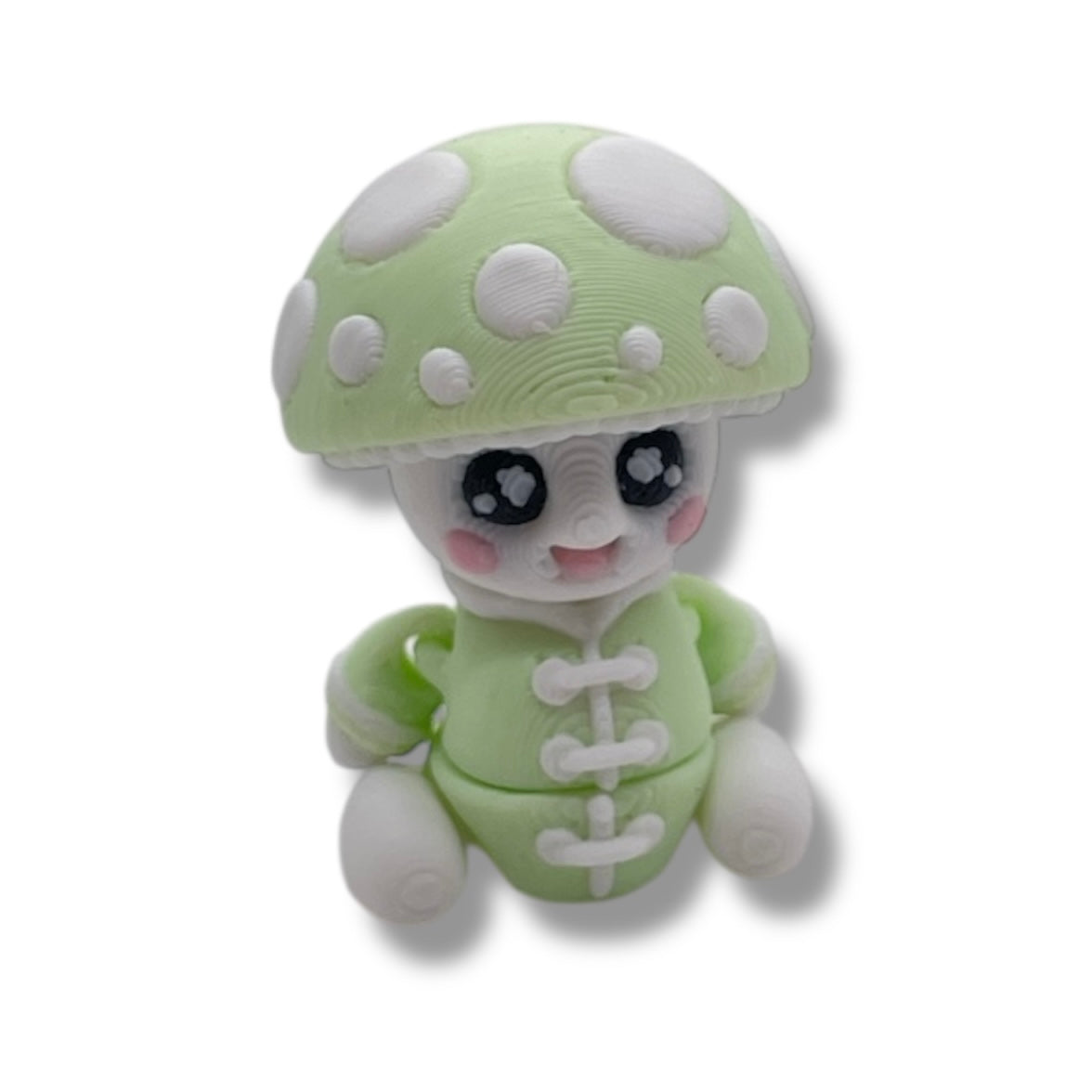 Happy Mushroom Pocket Pal Figures – 2” Tall Collectibles in Every Color!