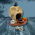 Halloween Skull House – Spooky Set with Crows & Spiders – main product view