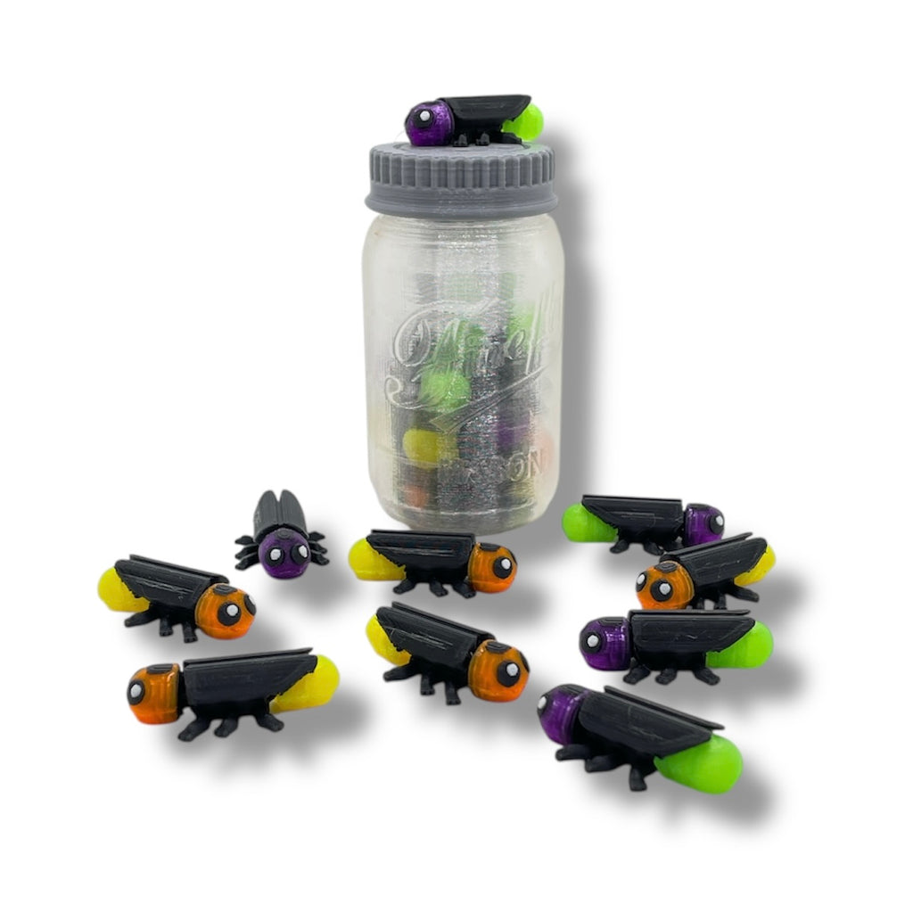 ✨ 3" Firefly Jar – with 10 Glow-in-the-Dark Fireflies ✨