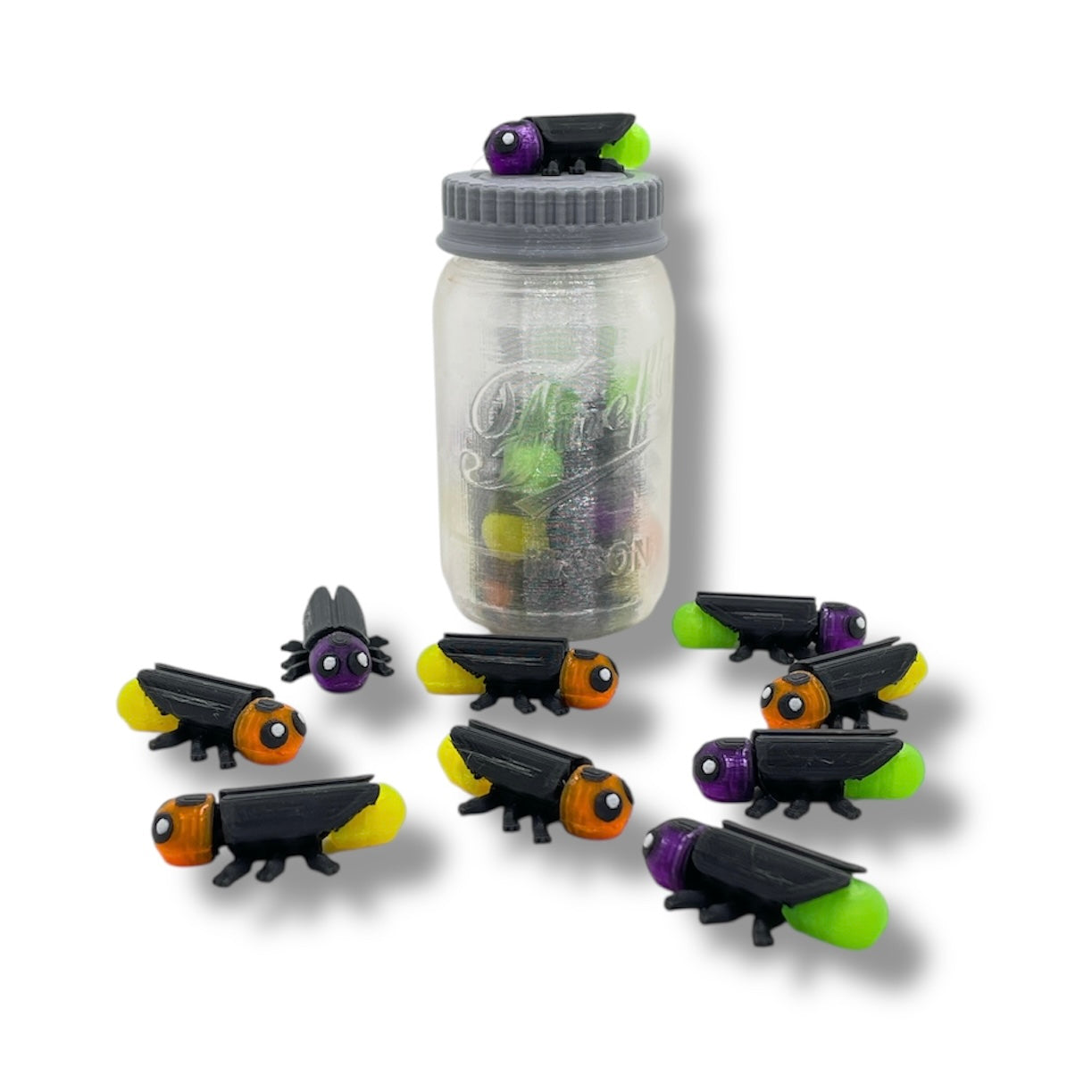 ✨ 3" Firefly Jar – with 10 Glow-in-the-Dark Fireflies ✨