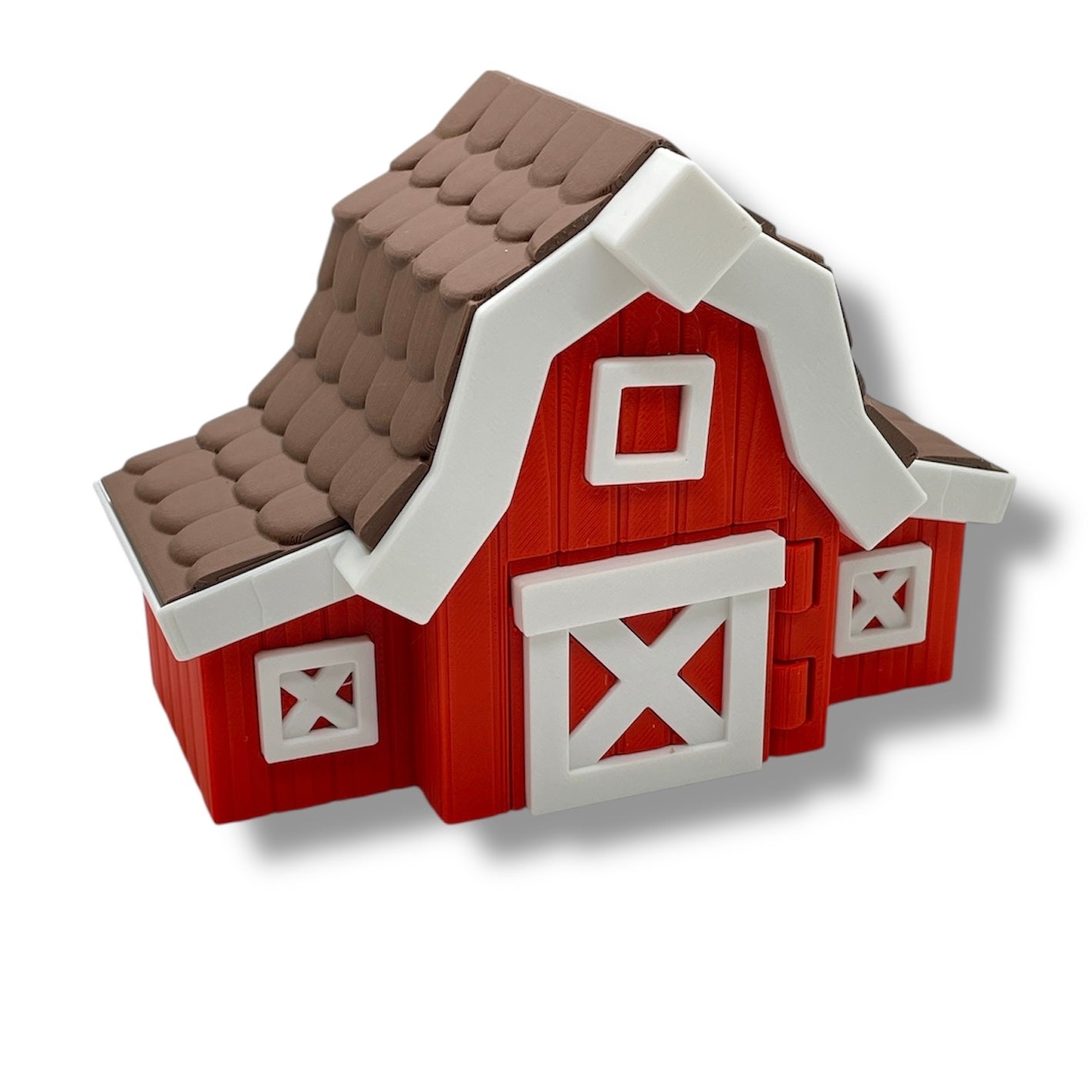 Adorable 3D Printed Barn with Duck & Chicken – 5” or 10" Storage Container