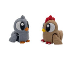 Adorable 3D Printed Barn with Duck & Chicken – 5” or 10" Storage Container