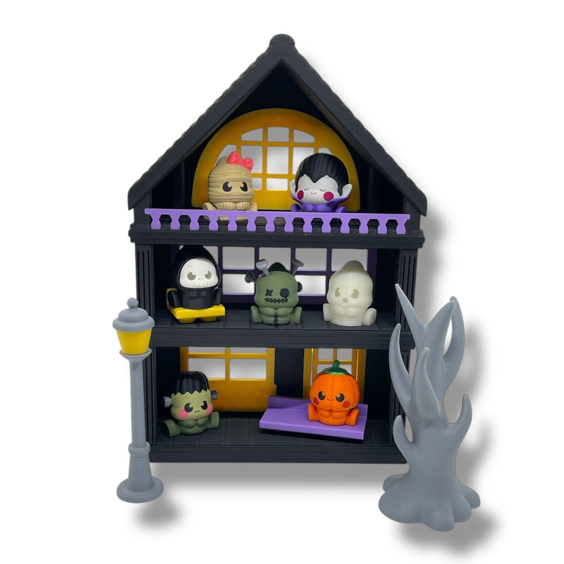 🎃 Adorable Peasy Peas & Friends – Spooky Edition | Articulated Halloween Figurines