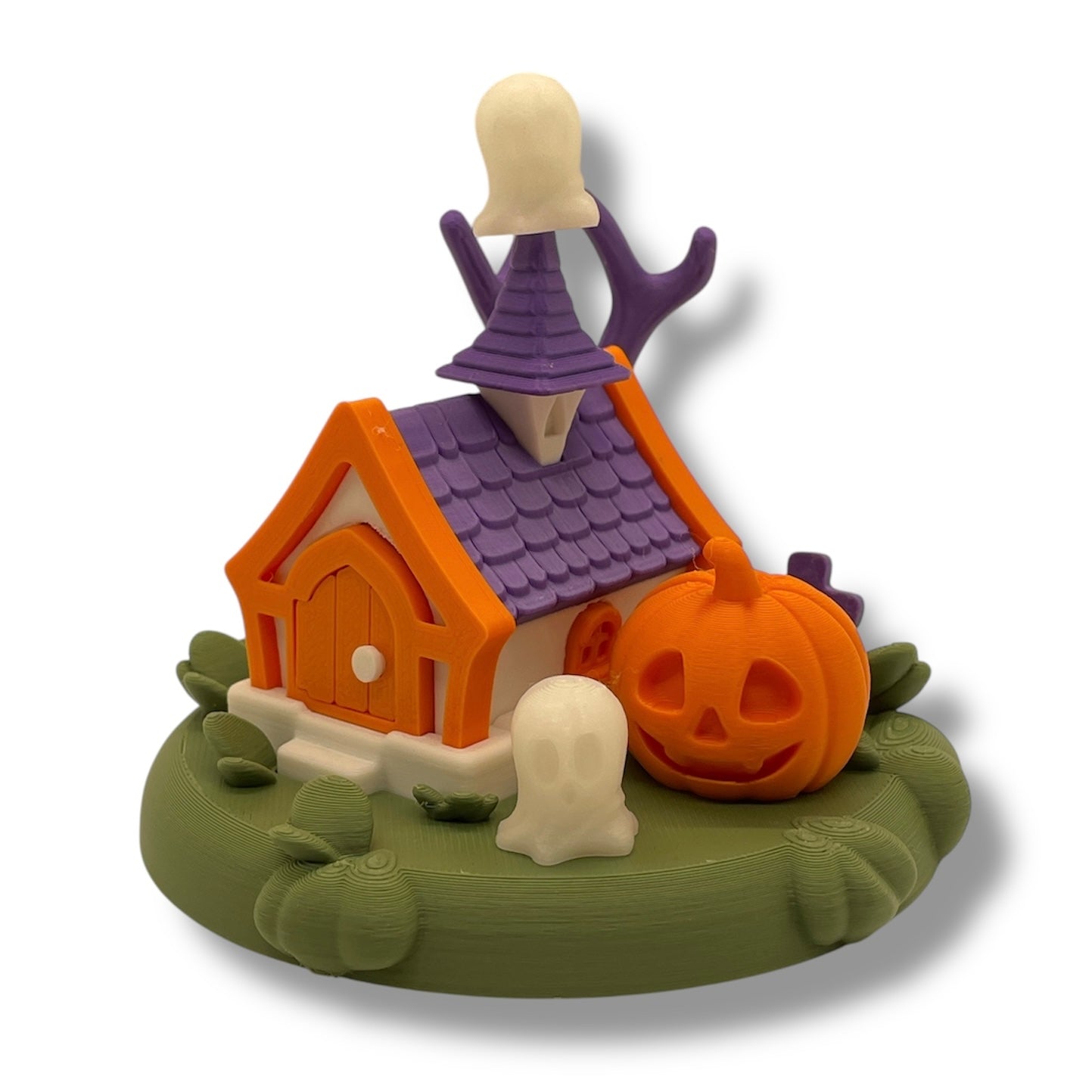Micro Haunted Hut – Halloween Houses with Ghosts & Pumpkins - Spooky Cute Collectible Decor