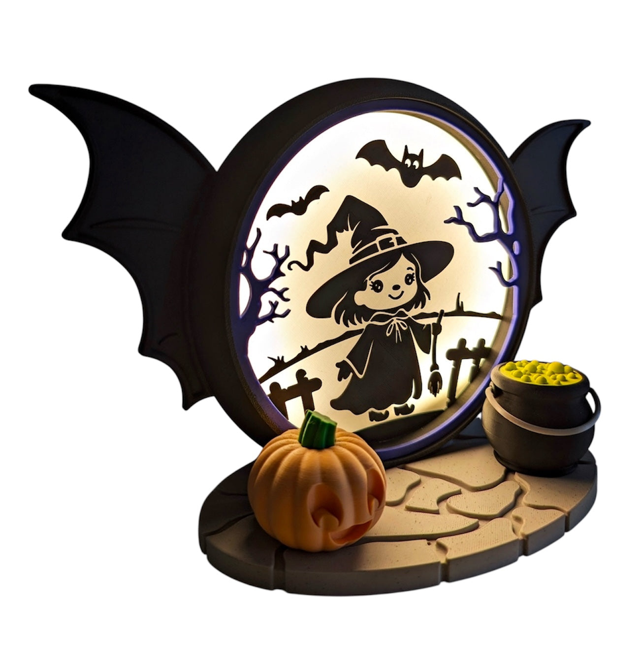 🎃 Spooky Glow Light Boxes – Light up Halloween Décor