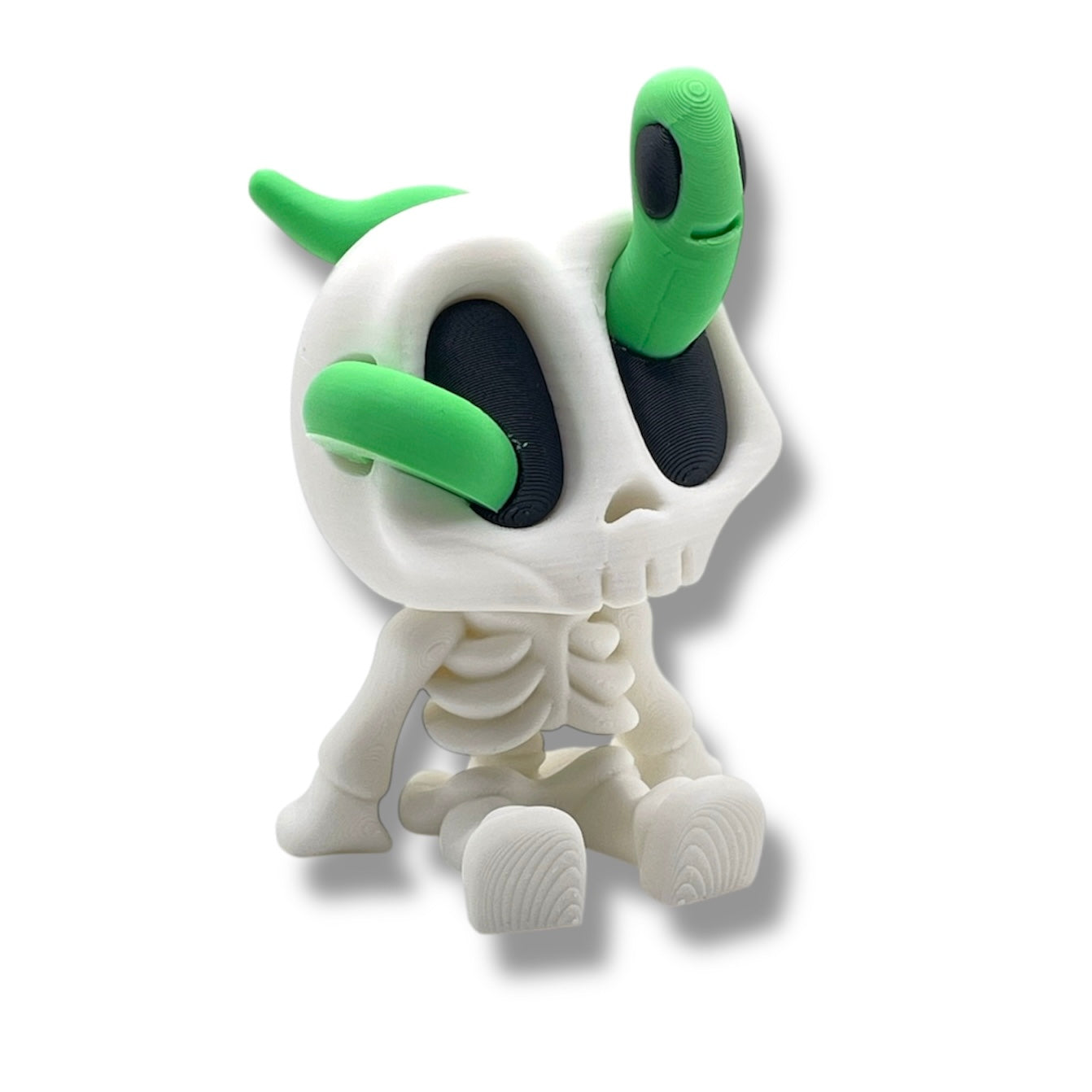 Halloween Blob Skeleton Figurines – 3d Printed Creepy Cute Miniature Collectibles