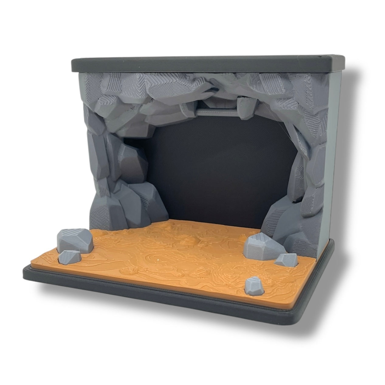 Creep and Cooky Bat Cave with 3 Bats - Spooky Fun Desk Decor