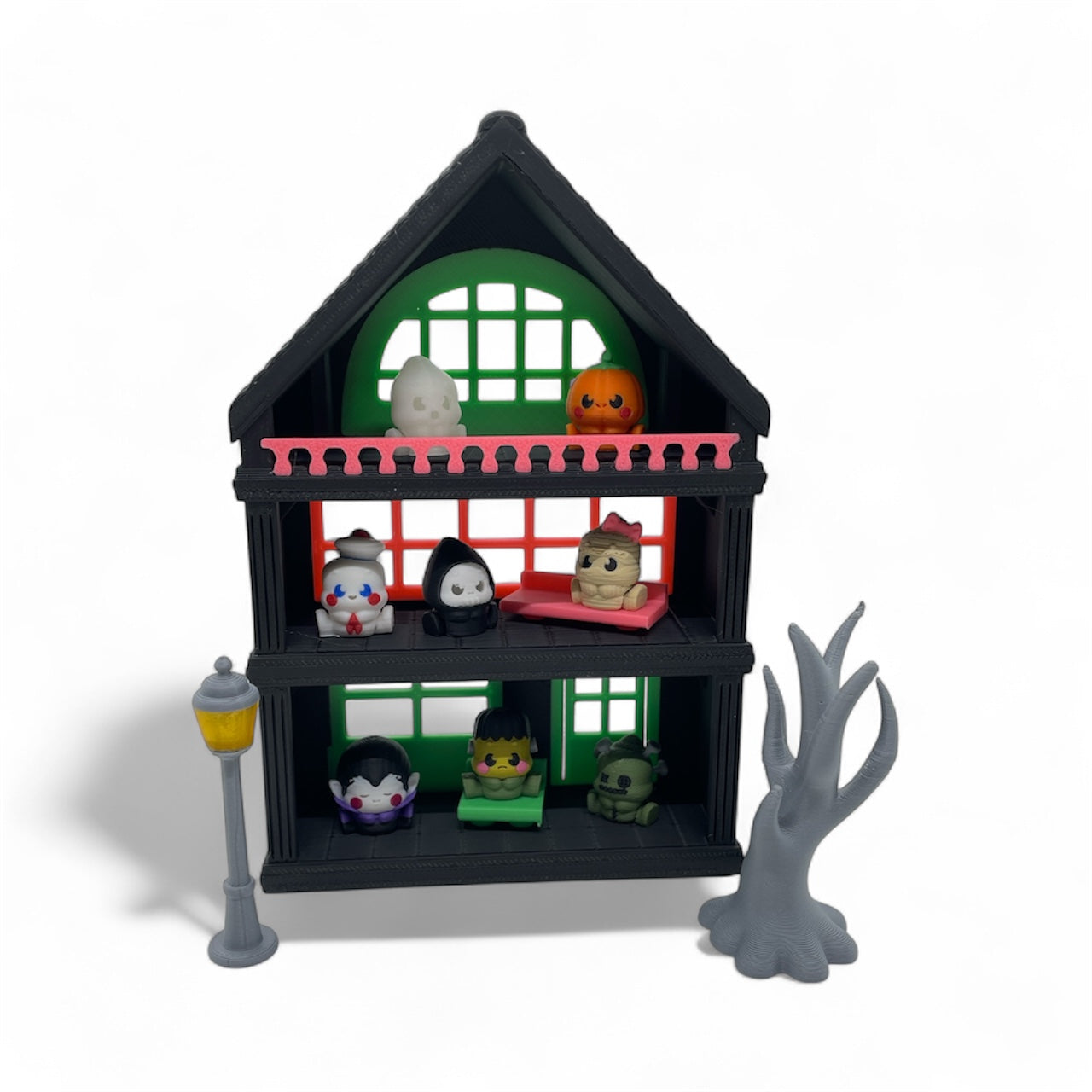 🎃 Adorable Peasy Peas & Friends – Spooky Edition | Articulated Halloween Figurines