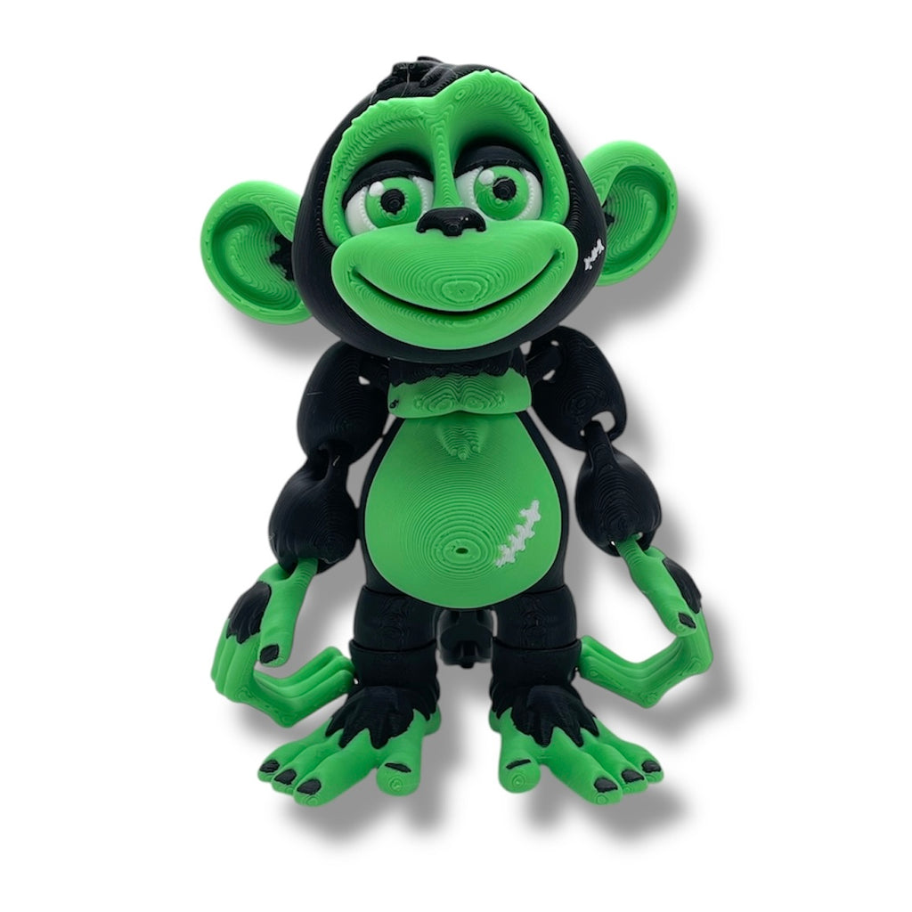 Playful Articulated Monkey – 5.5" Desk Pet Decor with Optional Tree
