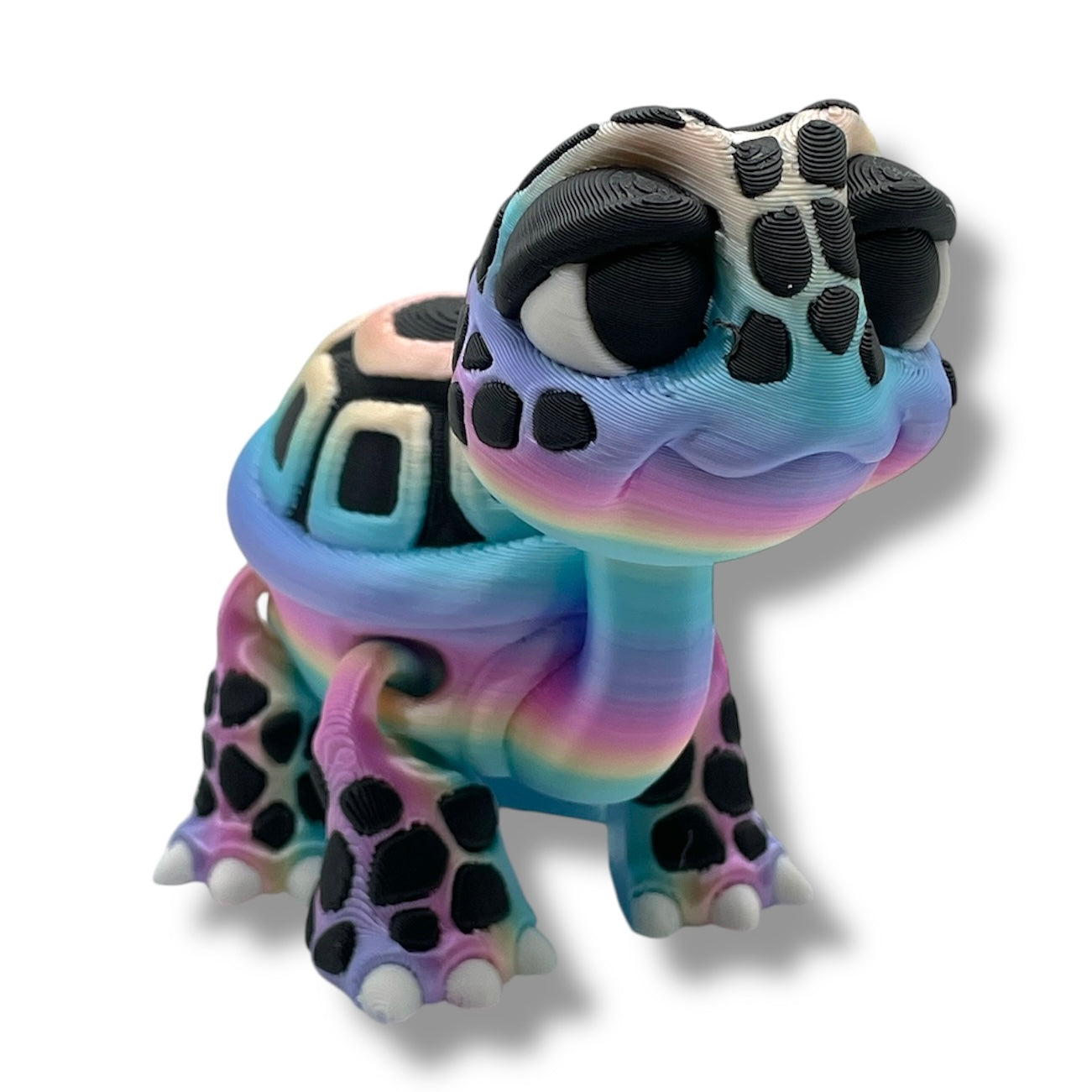Adorable 3d Printed Standing Baby Turtle - Articulated 3d Printed Cartoon Style Decor Gift