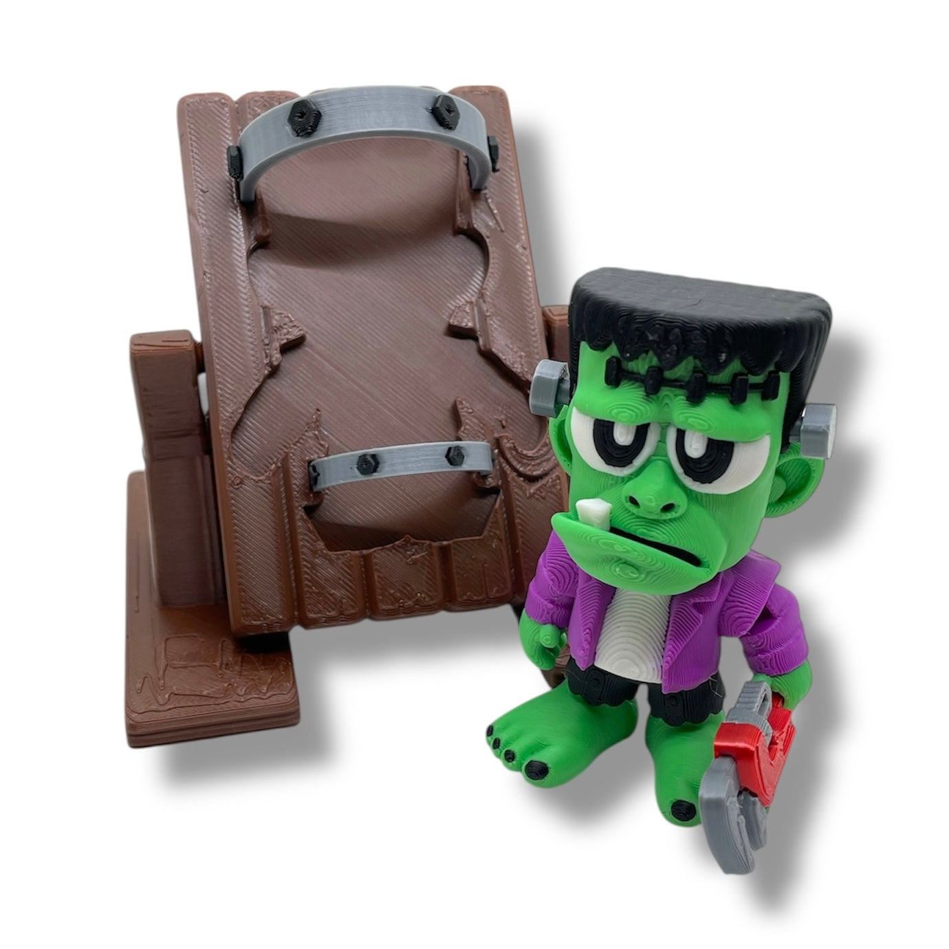 ⚡ Frankenstein Desk Pet Set – 3D Printed Desktop Décor