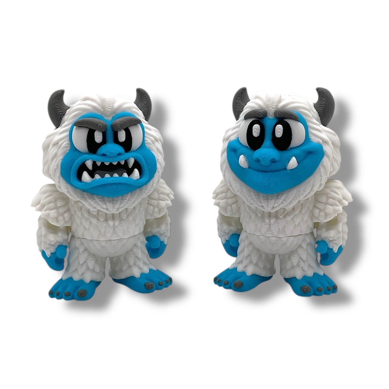 Angry Yeti Desk Pet Set – 3D Printed Desk Top Decor