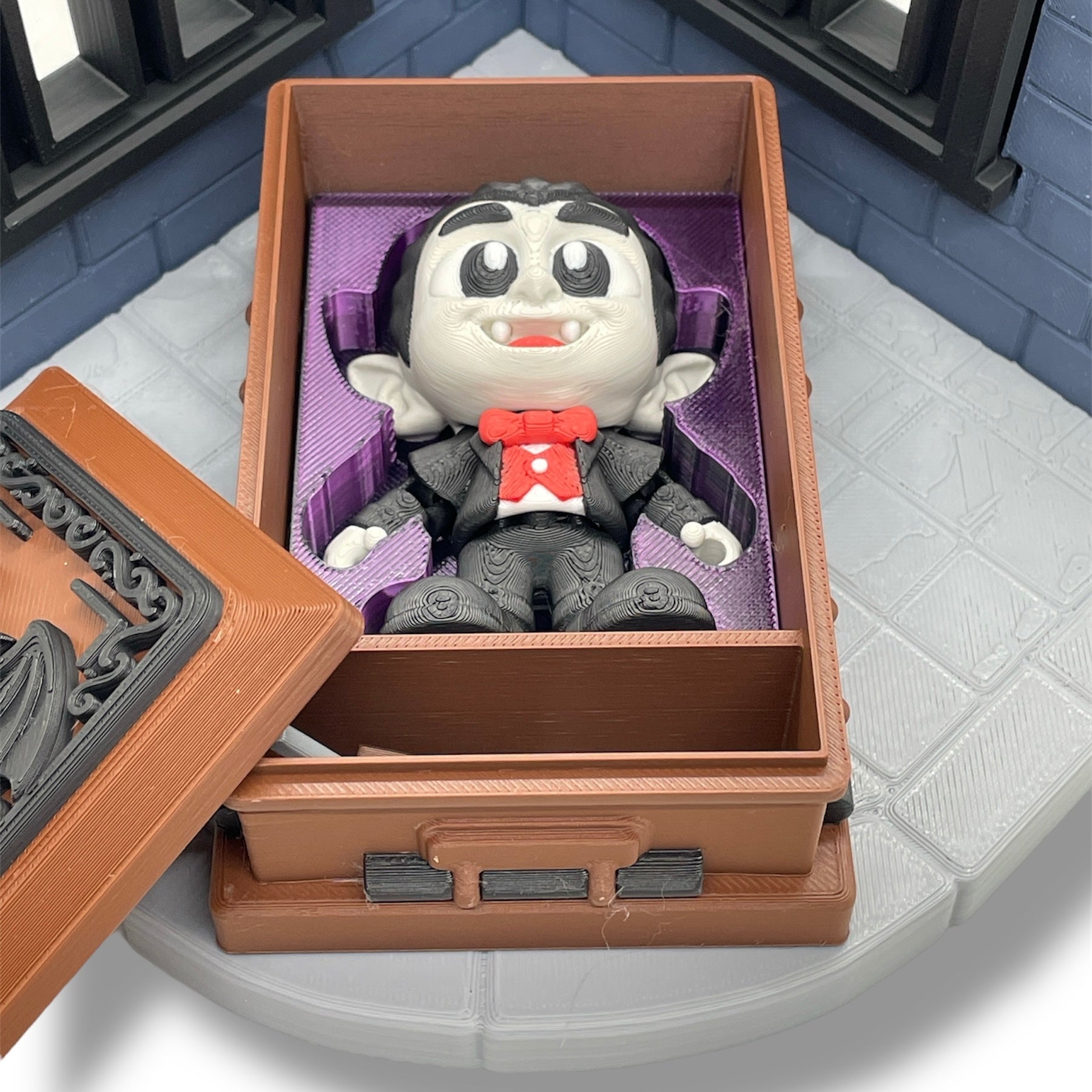 🦇 Halloween Dracula Set – Gothic Desktop Decor Collectible