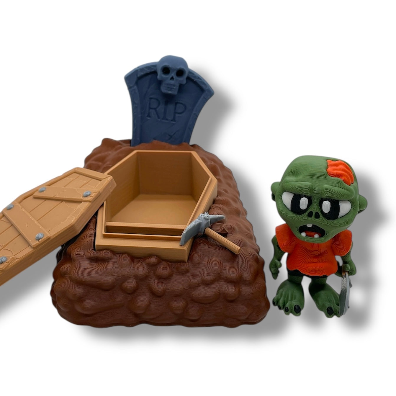 🧟 Spooky Zombie Set – 3D Printed Halloween Desktop Decor & Collectable