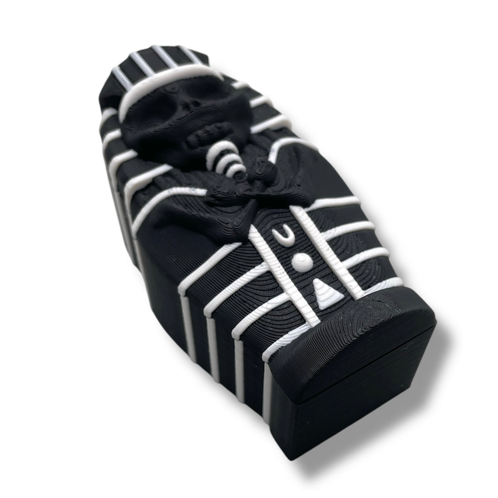 Mummy & Sarcophagus Set – Halloween Desk Decor with Accessories