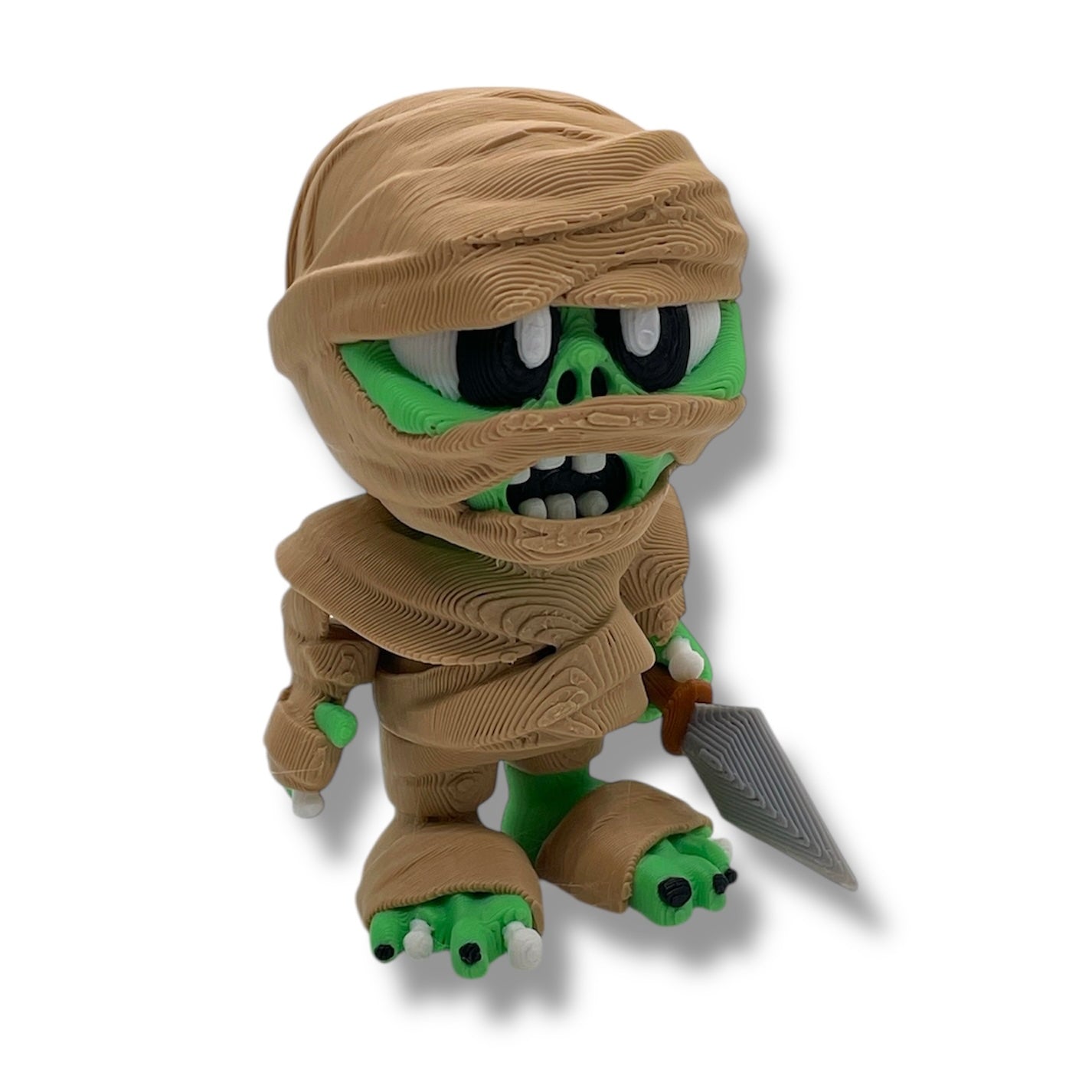 Mummy & Sarcophagus Set – Halloween Desk Decor with Accessories