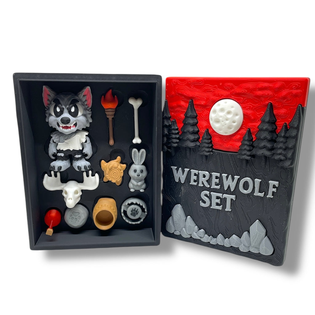 🩸 Werewolf Set – Halloween Collectible Set & Desktop Decor