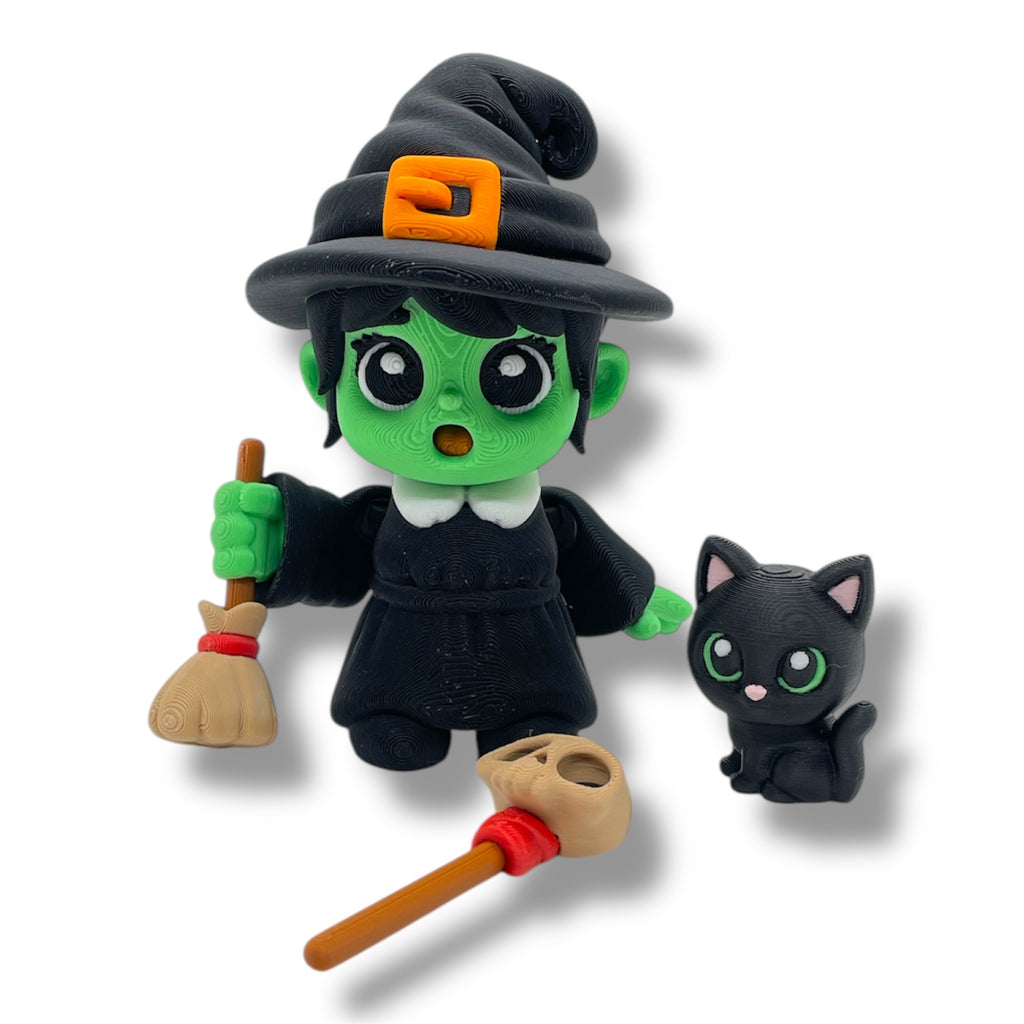 🎃 Articulated Halloween Figurines – 4-5" Poseable Spooky Collectibles
