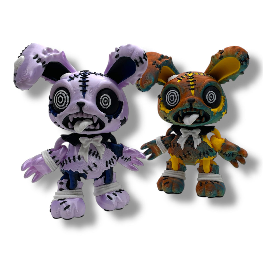 ZomBunny Zombie Stitch Bunny – 6" Collectible Figurines Desktop Decor