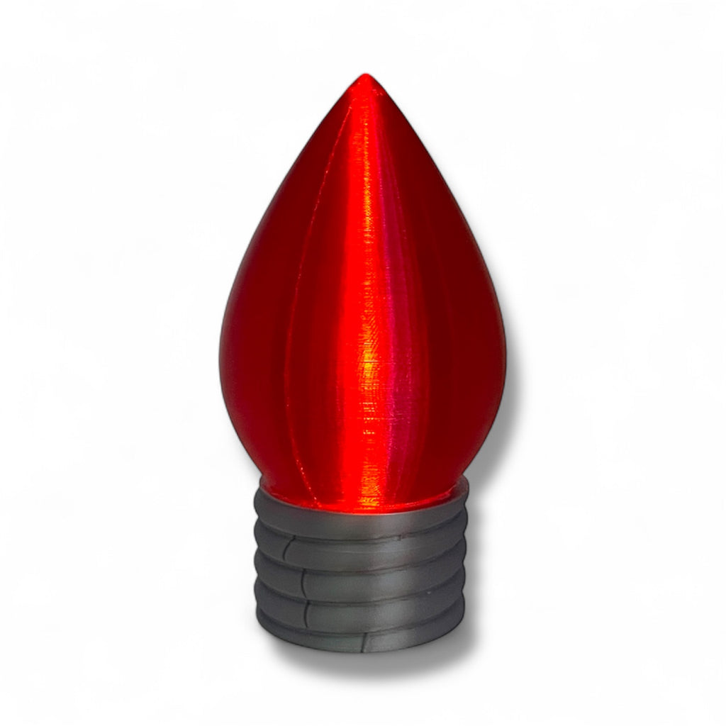 5.5" Christmas Bulb Tea Light – Illuminated Holiday Décor