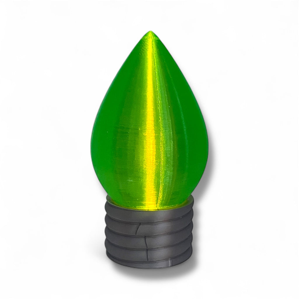 5.5" Christmas Bulb Tea Light – Illuminated Holiday Décor