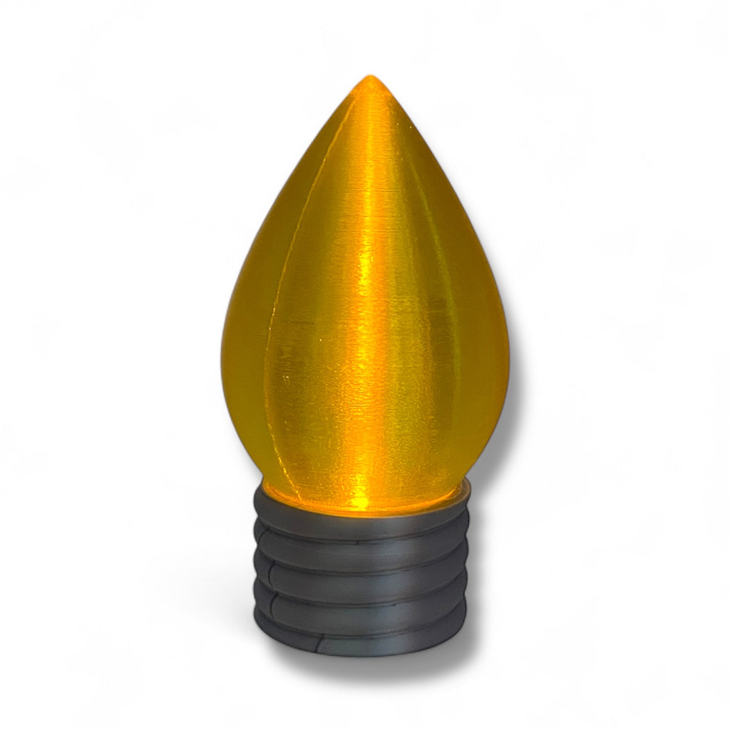 5.5" Christmas Bulb Tea Light – Illuminated Holiday Décor