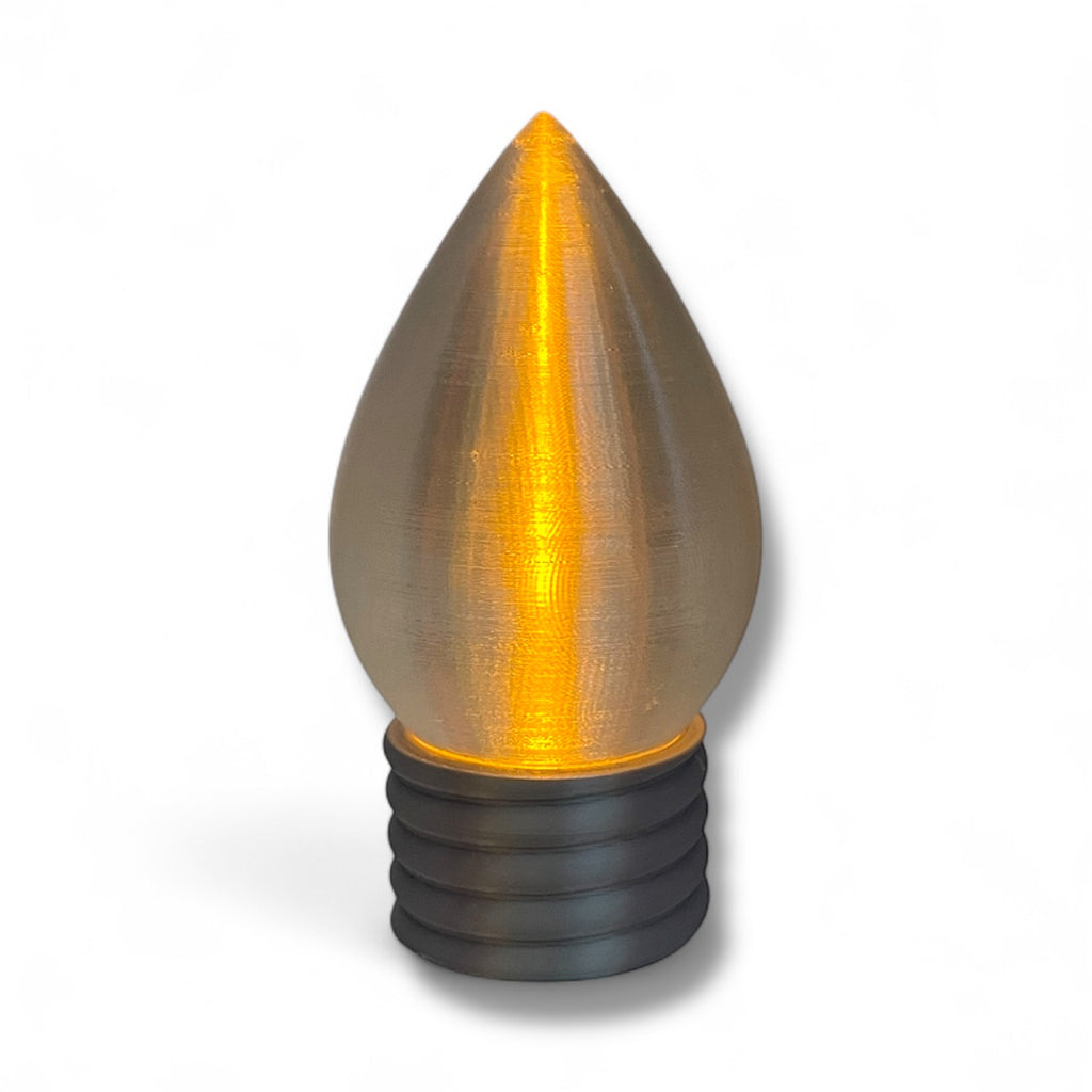 5.5" Christmas Bulb Tea Light – Illuminated Holiday Décor