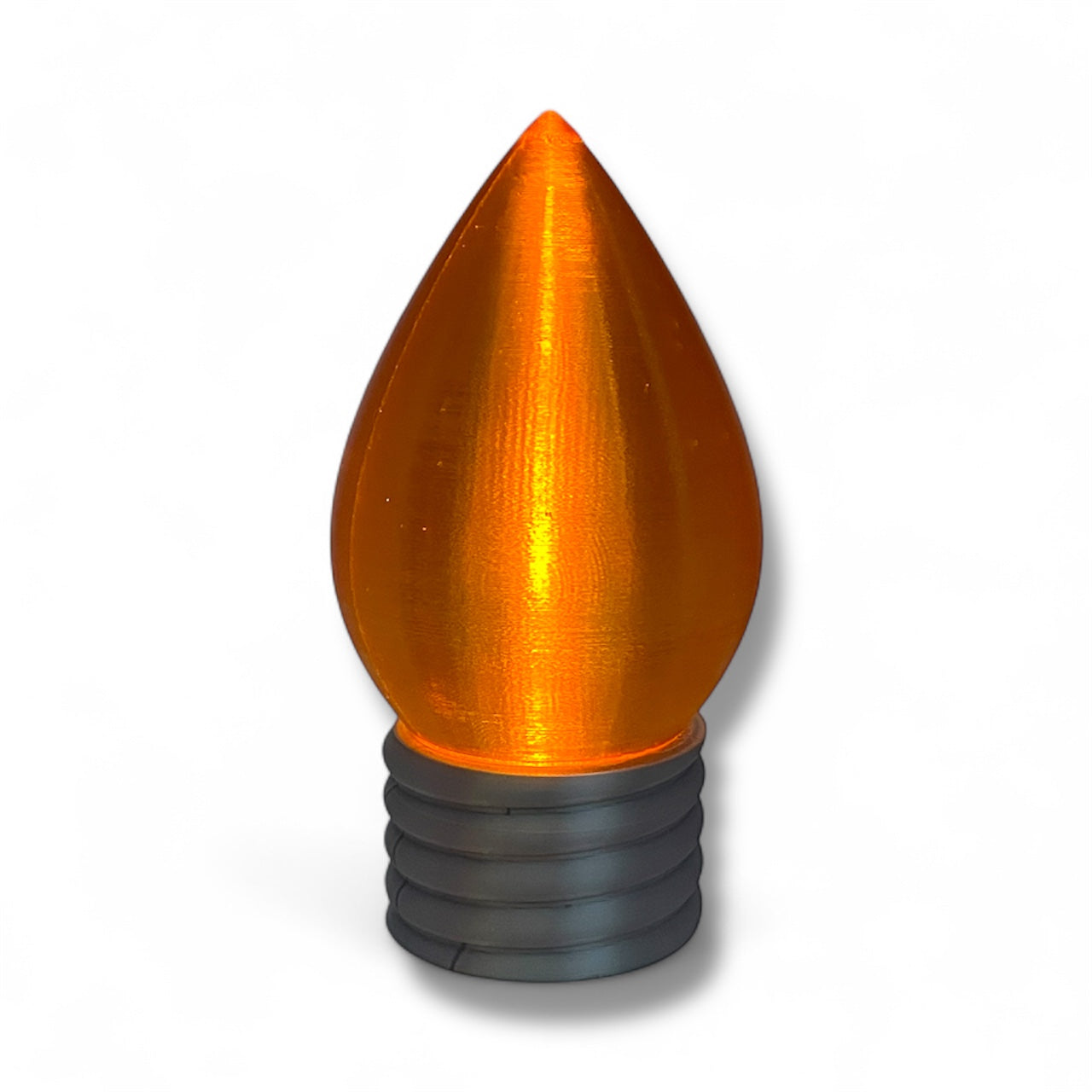 5.5" Christmas Bulb Tea Light – Illuminated Holiday Décor