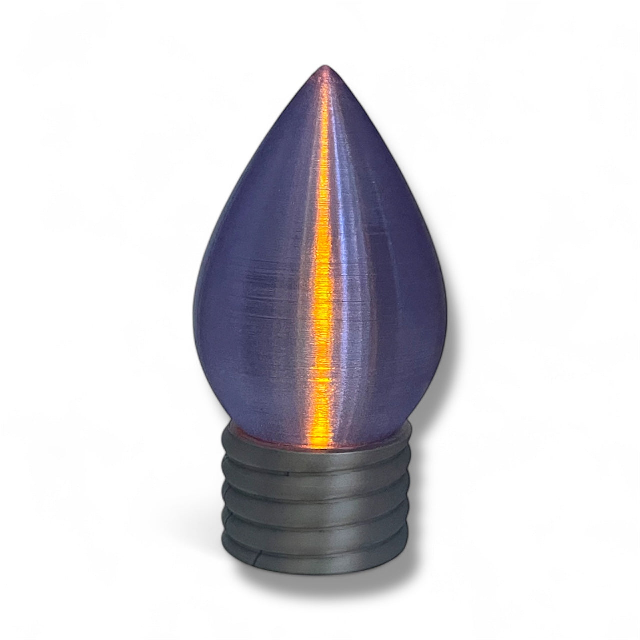 5.5" Christmas Bulb Tea Light – Illuminated Holiday Décor