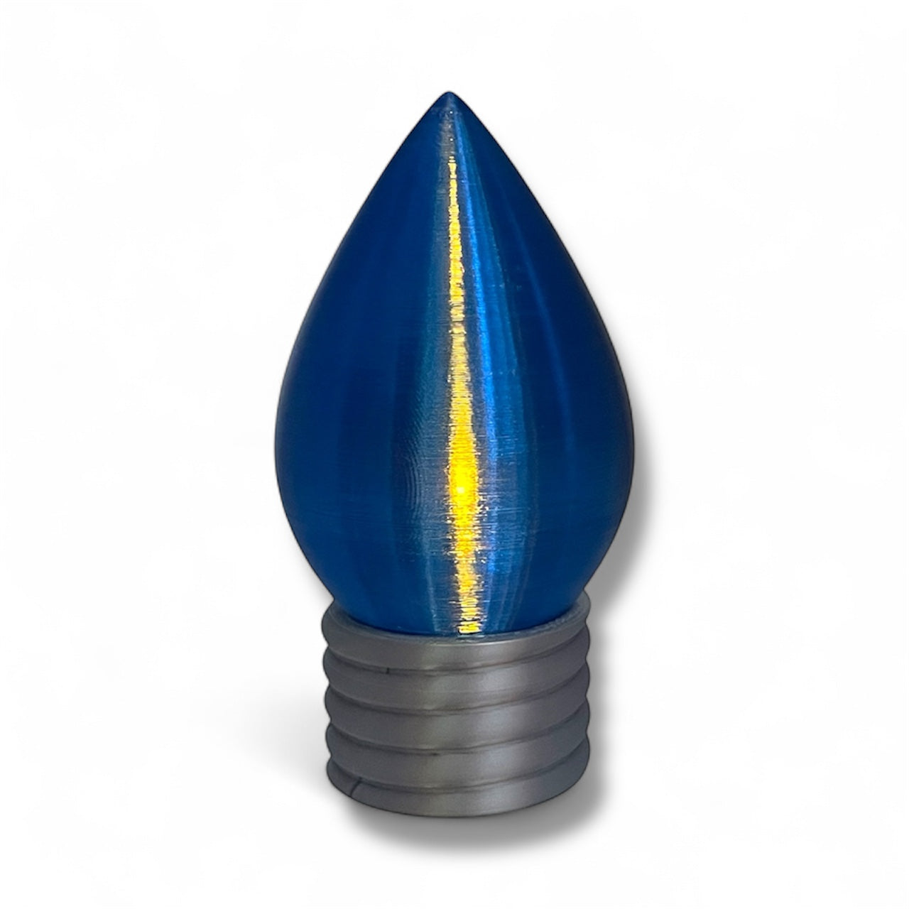 5.5" Christmas Bulb Tea Light – Illuminated Holiday Décor