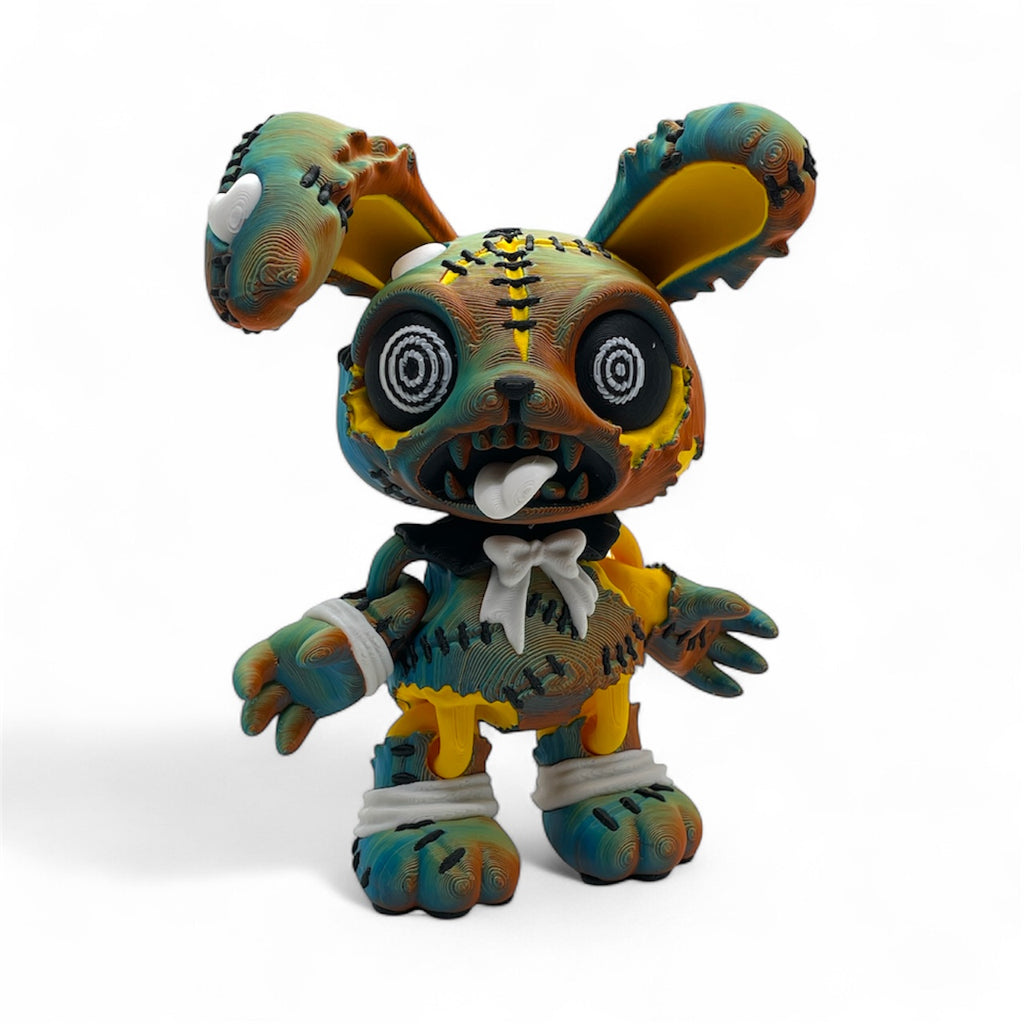 ZomBunny Zombie Stitch Bunny – 6" Collectible Figurines Desktop Decor