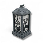 5.5" Christmas Scene Lantern – Santa, Reindeer & More Holiday Desktop Décor