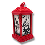 5.5" Christmas Scene Lantern – Santa, Reindeer & More Holiday Desktop Décor