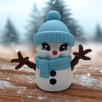 Beautiful 4.5" Snowman Christmas Holiday Decor- 3d Printed Figurine by Gnarly Novelties Prints