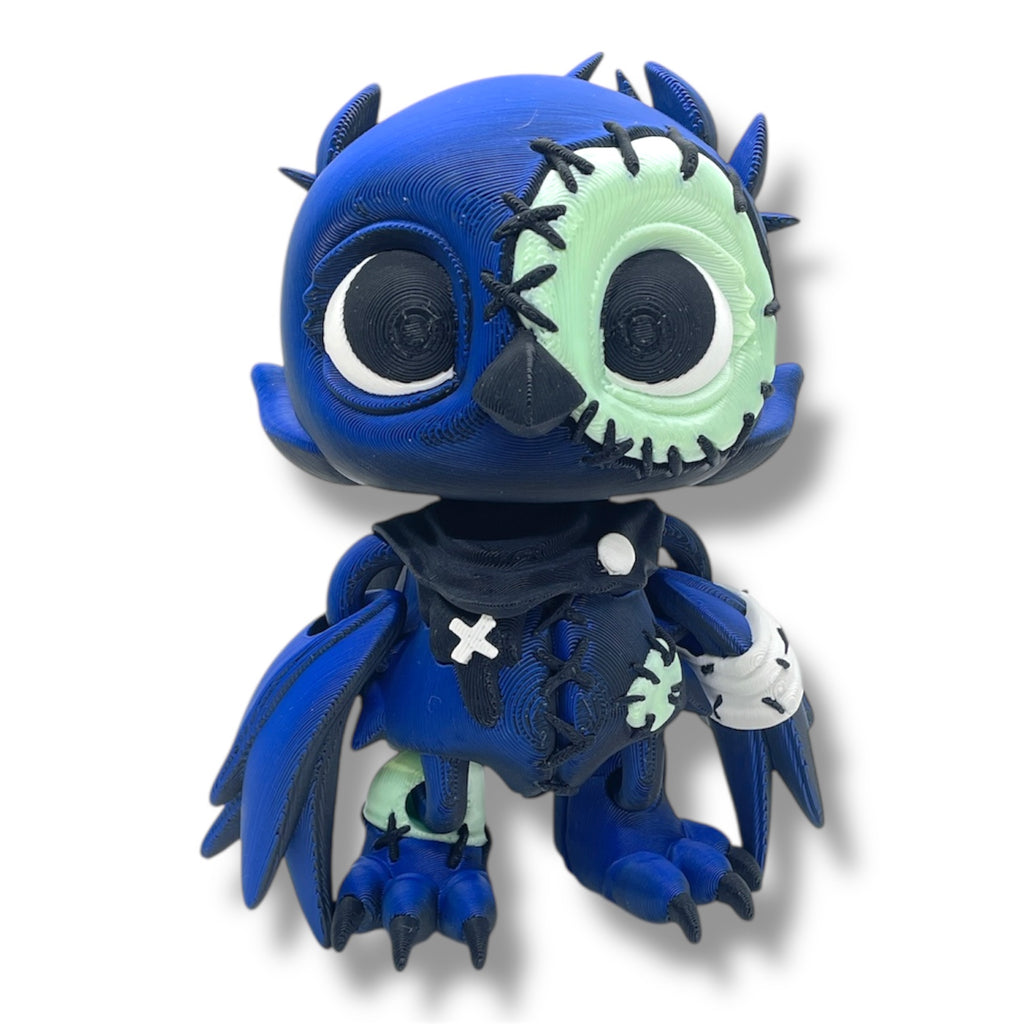 Crowly the Patchwork Owl – 5" Collectible Desk Decor Figurine