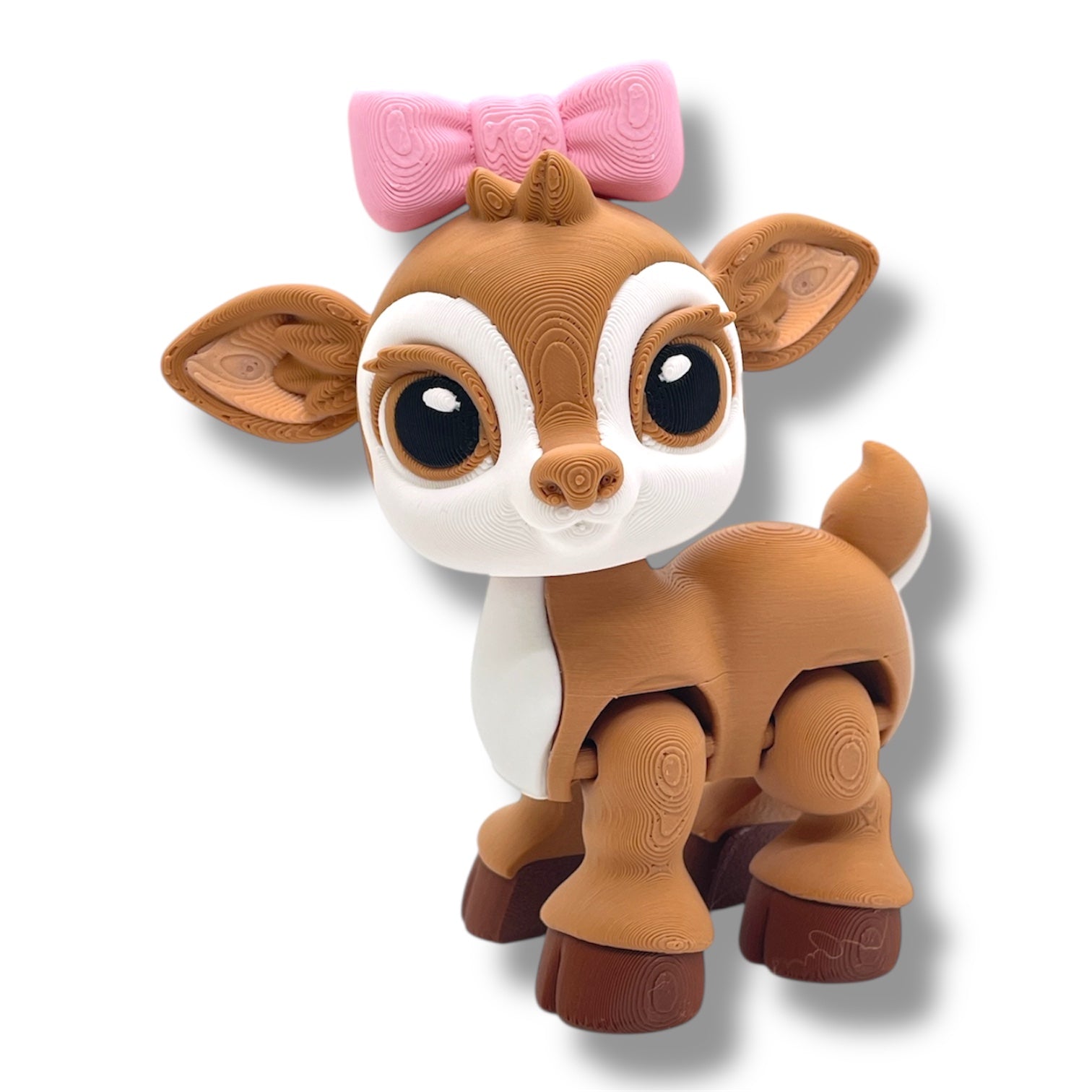 Adorable 5" Reindeer Christmas Holiday Decor- 3d Printed Figurine