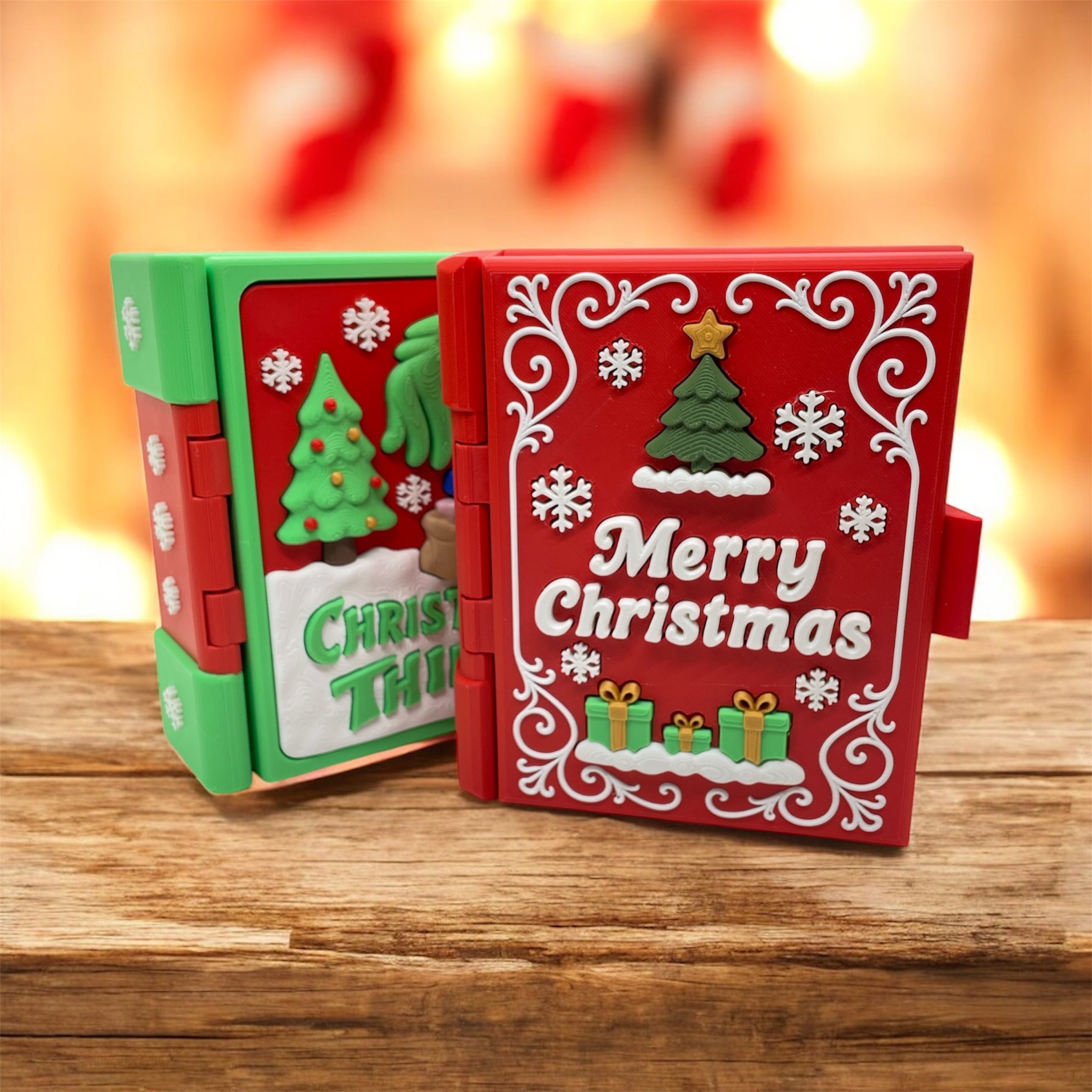 Santa’s Christmas Book Set – Complete Holiday Display & Storage Case