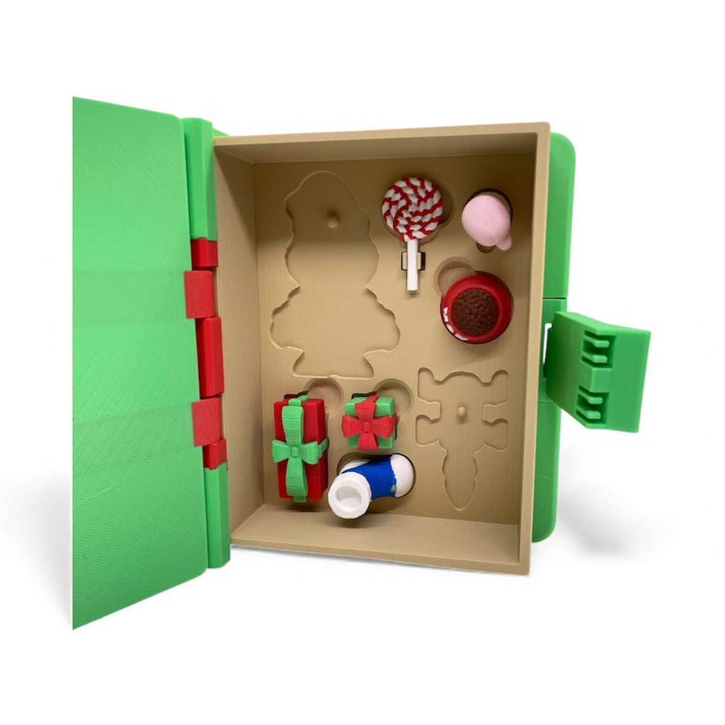 Santa’s Christmas Book Set – Complete Holiday Display & Storage Case