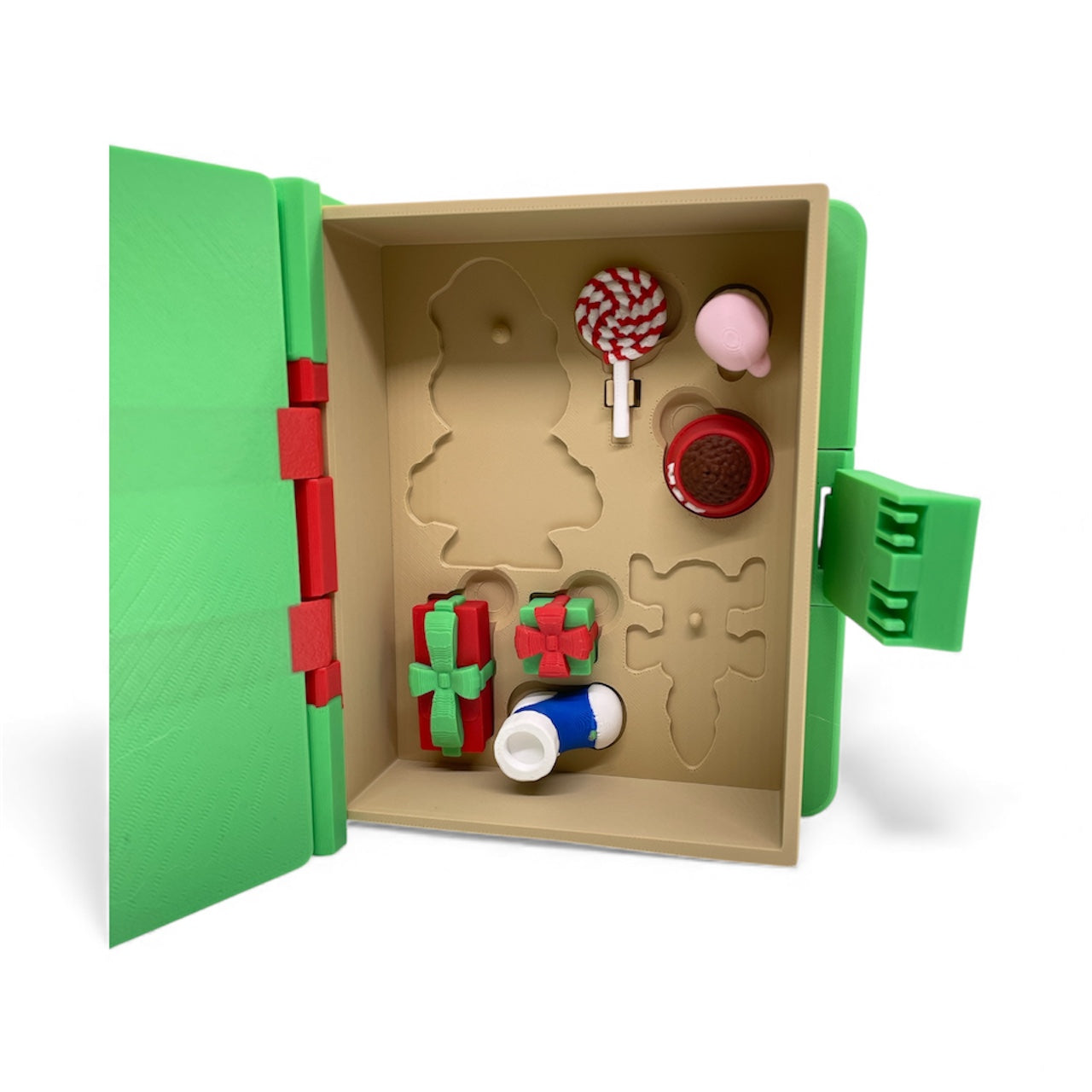 Santa’s Christmas Book Set – Complete Holiday Display & Storage Case